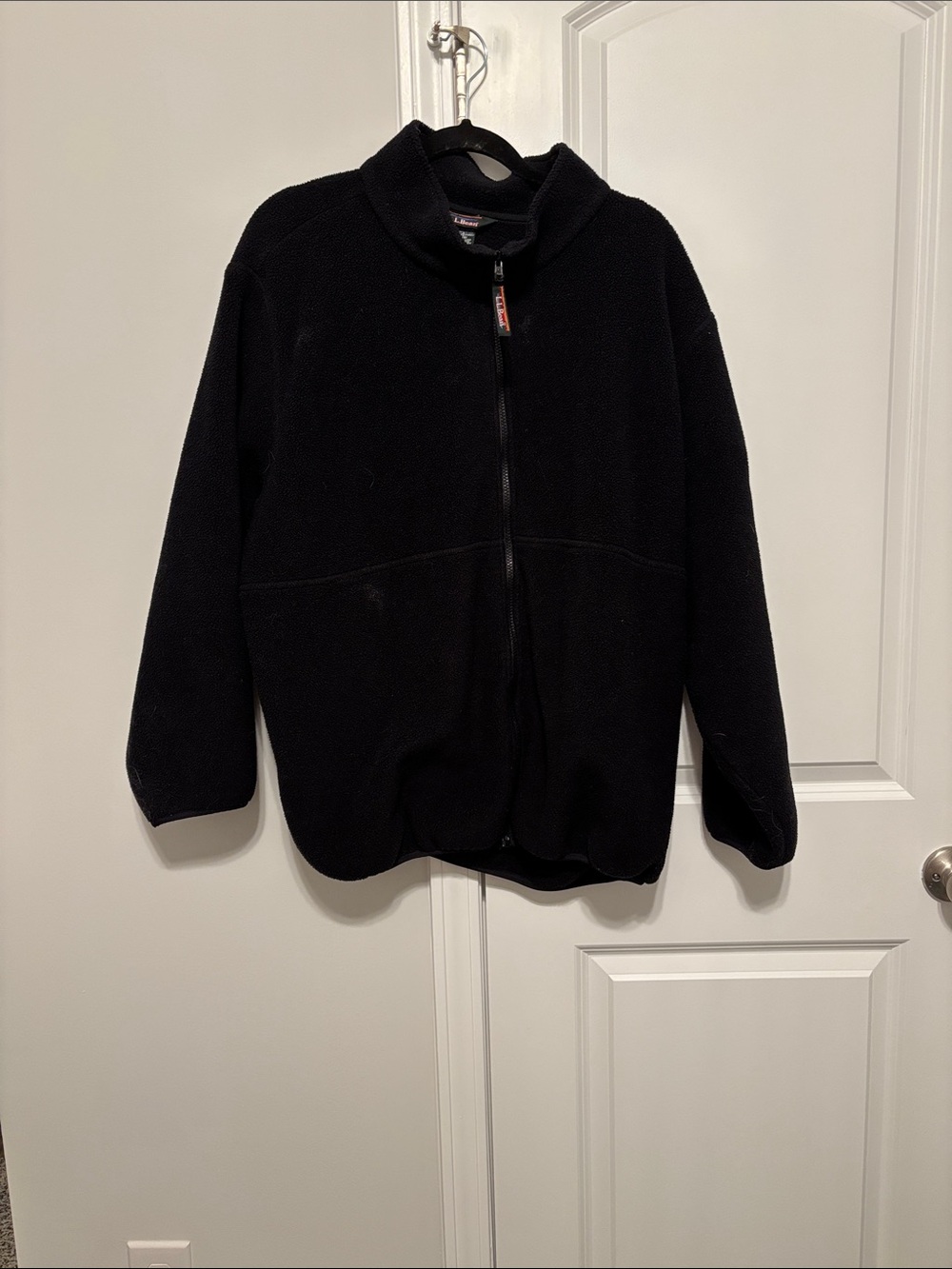 LL Bean Women’s Black Fulzip Fleece Jacket 3X